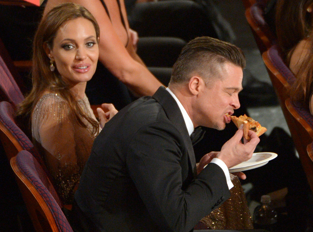 Angelina Jolie, Brad Pitt, Oscars, Pizza